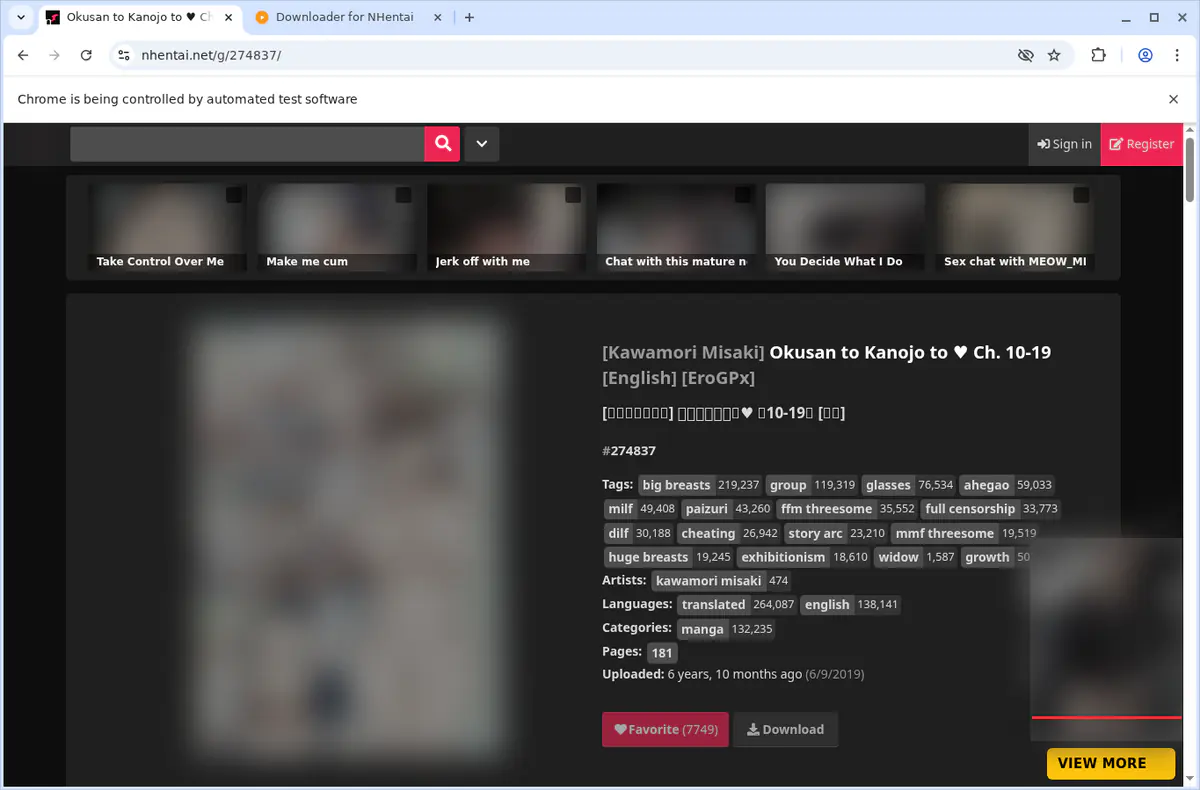 Nhentai Video Downloader screenshot 3