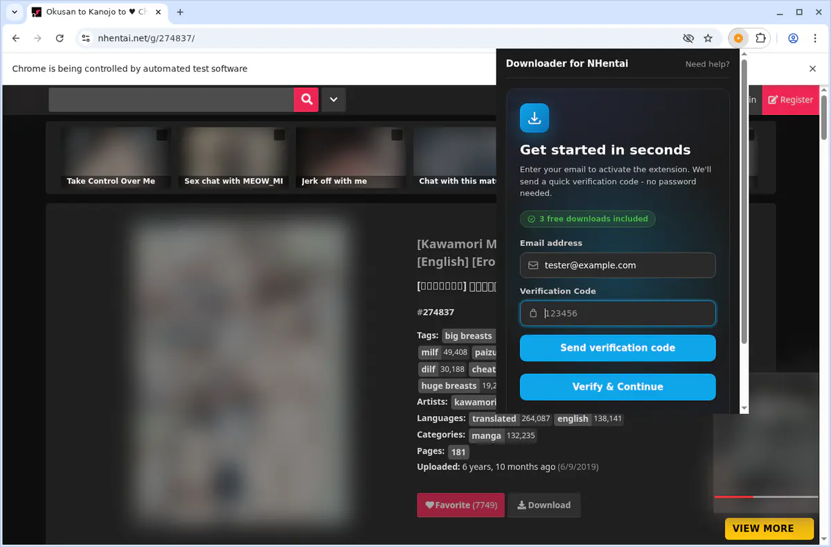 Nhentai Video Downloader screenshot 5